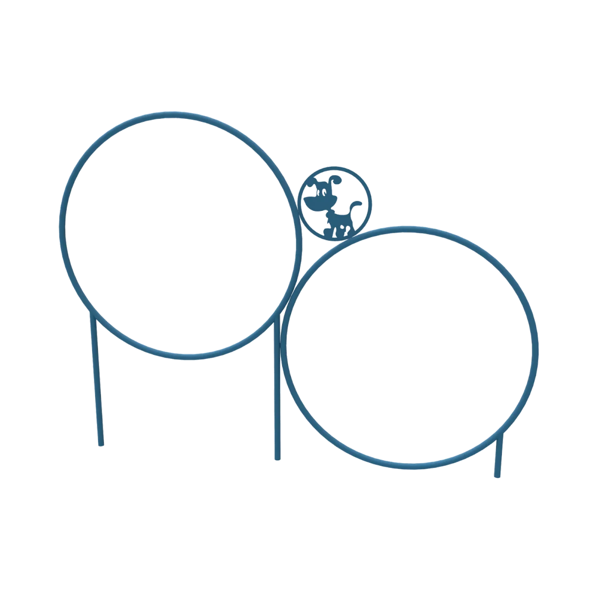 Two Hoop Puppy Jump