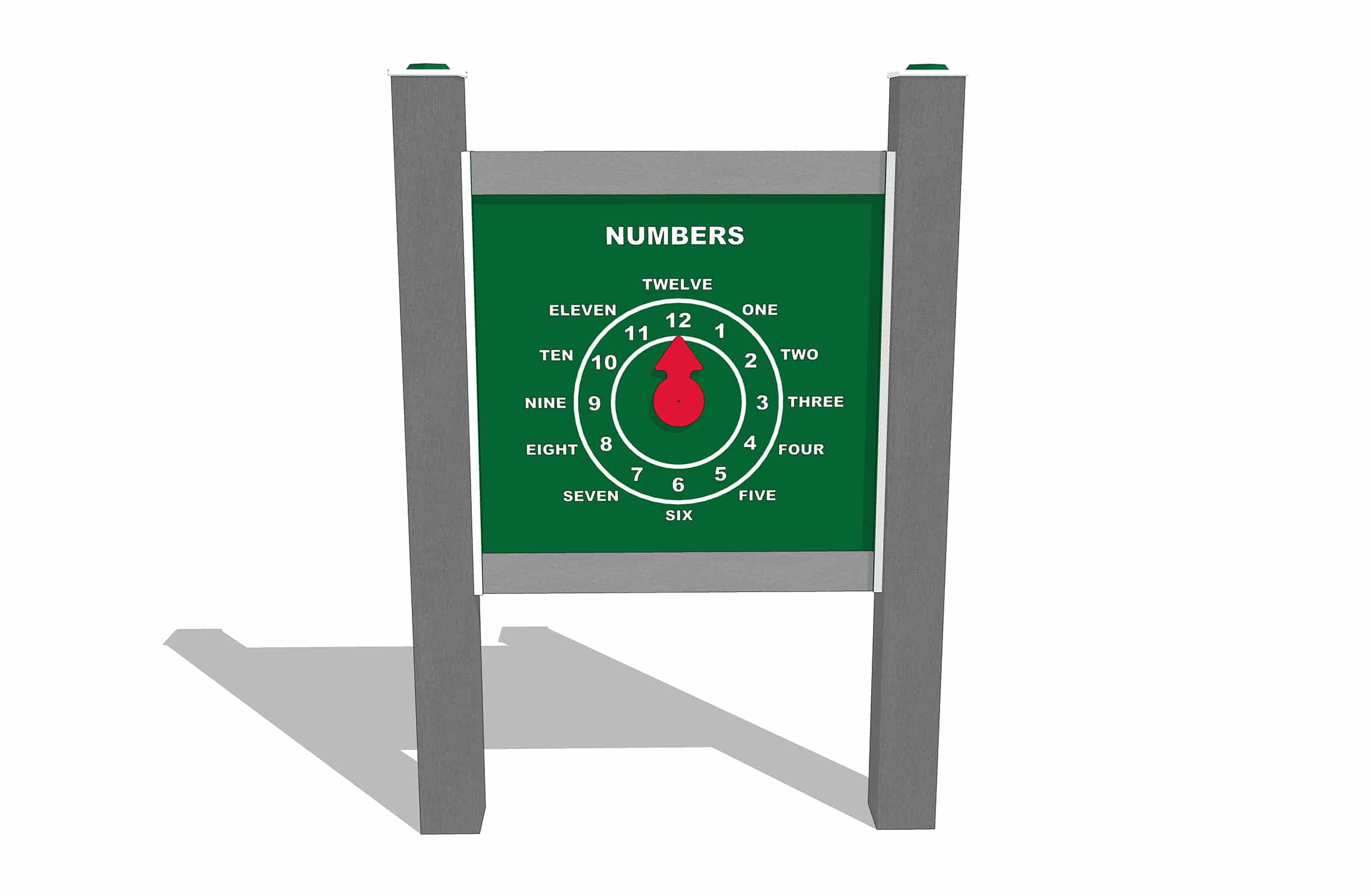 Linguistic Numbers/Clock Panel (In Ground)