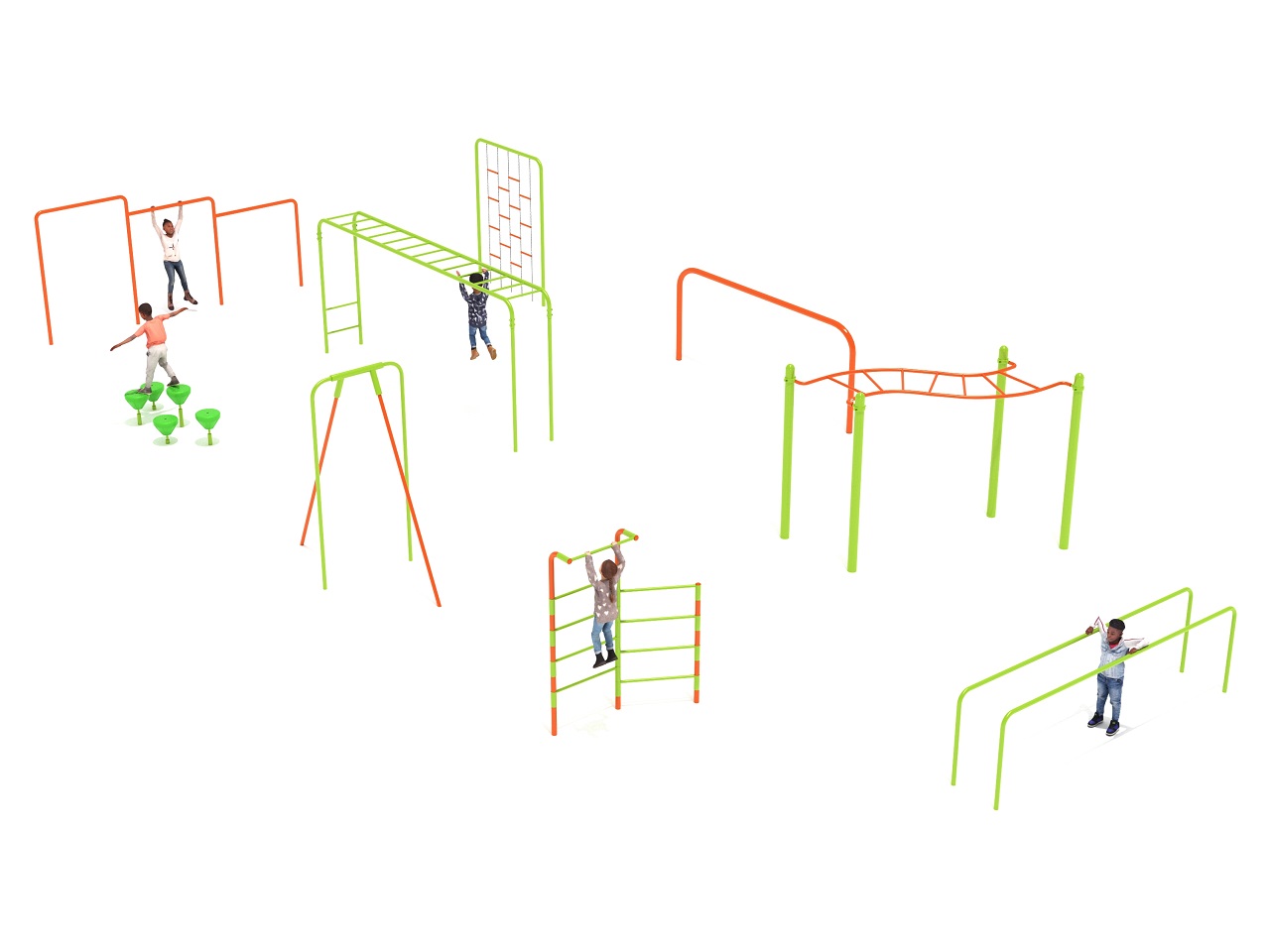 9 Piece Advanced Kids Gym Course